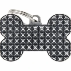 My Family Bronx Studs Ben stor hundetegn grå sort