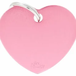 My Family Hundetegn Basic Hjerte pink stor