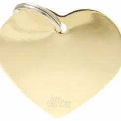 My Family Hundetegn Basic Hjerte guld stor