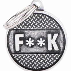 My Family Hundetegn Cirkel Lille F**k Sølv