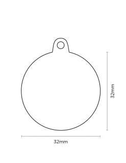 My Family hundetegn cirkel stor The Boss guld