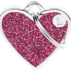 My Family Shine hjerte hundetegn pink lille