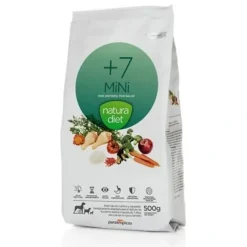 Natura Diet Hundefoder Senior +7 Mini 500 g - tørfoder til små ældre hunde