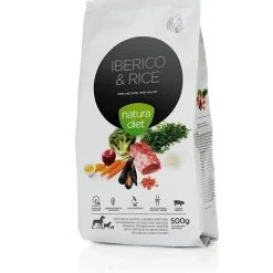 Natura Diet Iberico og Ris Hundefoder 500 g - Naturligt og allergivenligt