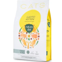 Natura Diet Kattefoder Killing Kylling 3 kg - komplet tørfoder til killinger