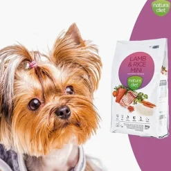 Natura Diet Lam og Ris Mini Hundefoder 3 kg - Sundt foder til små hunde