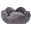 Nordic Paws Flora plys hundeseng Medium 75 x 75 cm Grå