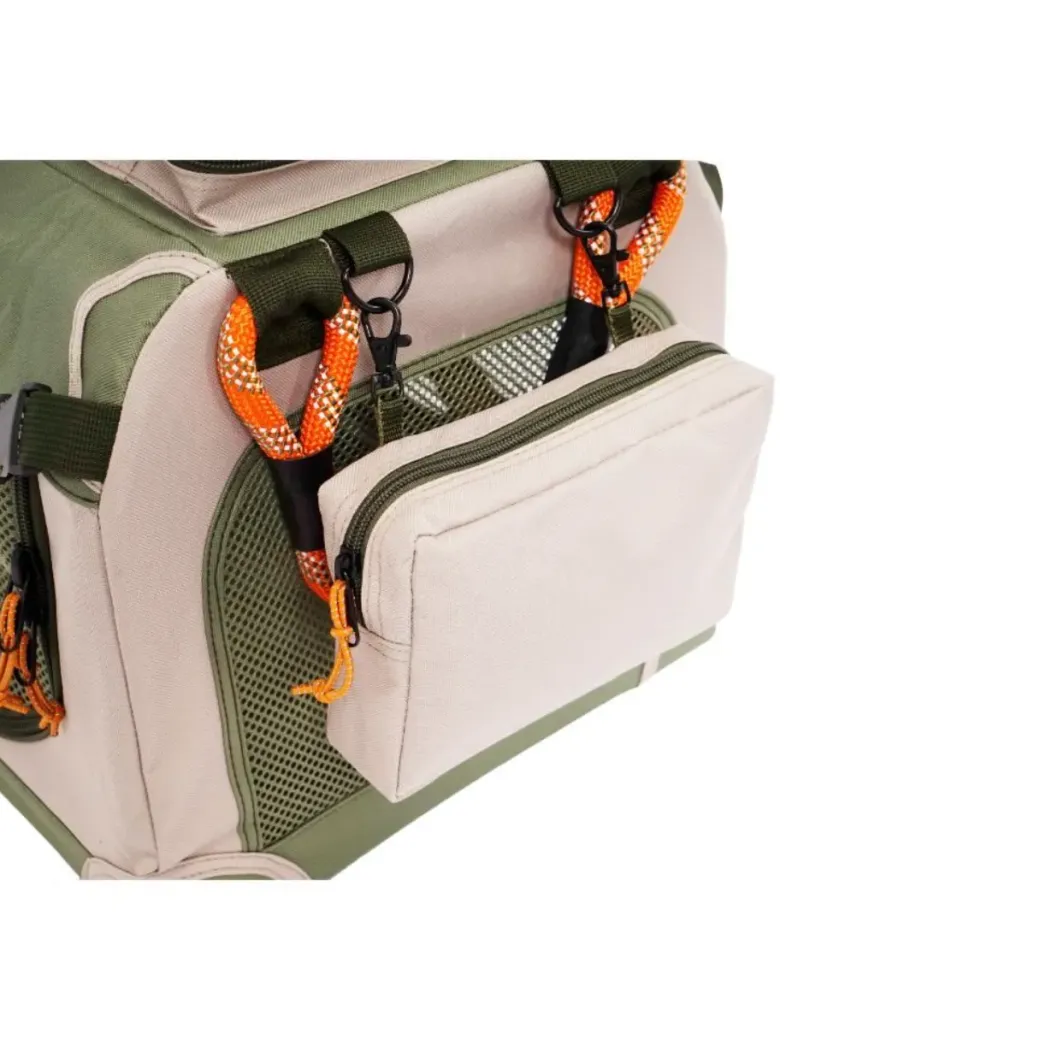 Nordic Paws Foldbart luksus hundebur i stof Army M - komfort og ro