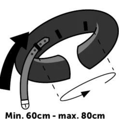 Oppustelig halskrave XL 60-80 cm