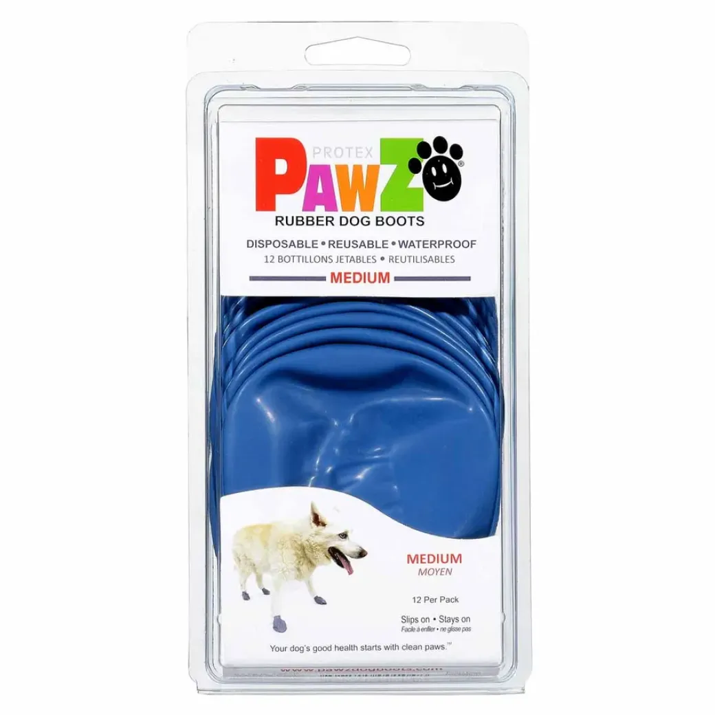 Pawz hundesko Medium 7,6 cm blå