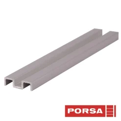 Porsa sølv aluminiums underskinne 40 cm.
