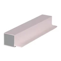 Porsa sølv aluprofil firkantet med flig 115 cm.
