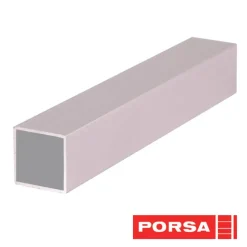 Porsa sølv aluprofil firkantet 110 cm.