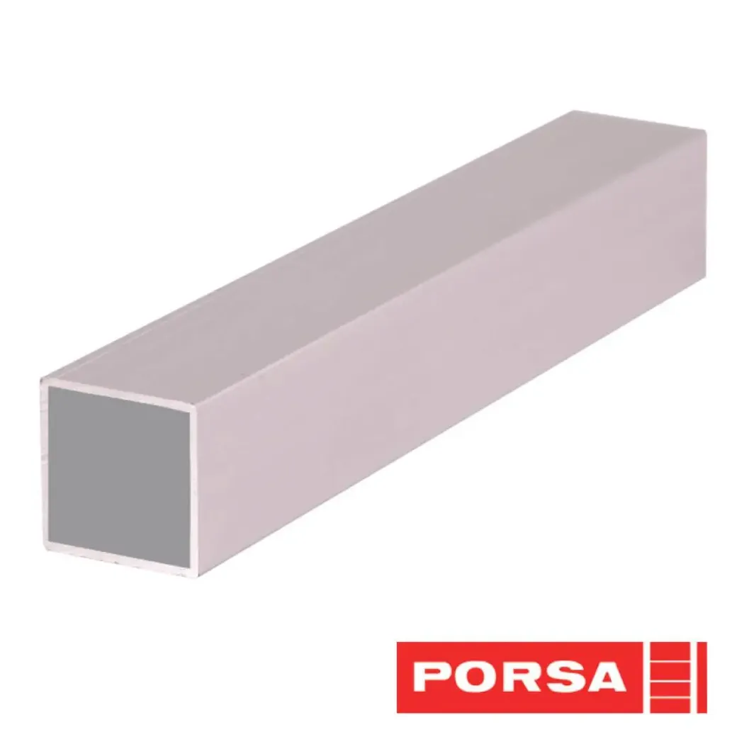 Porsa sølv aluprofil firkantet 85 cm.