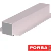 Porsa sølv aluprofil med dobbelt flig 55 cm.