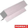 Porsa sølv aluprofil med dobbelt vinkelflig 40 cm.