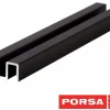 Porsa sort alu overskinne 80 cm.