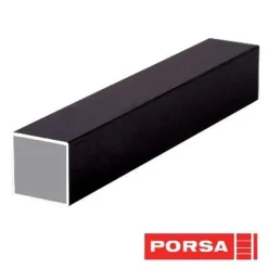 Porsa sort aluprofil firkantet 85 cm.