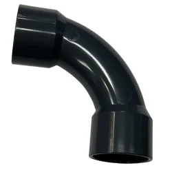 PVC blød vinkel 90 grader 75 mm.