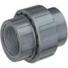 PVC Union med gevind 1 tomme i den ene ende 32 mm