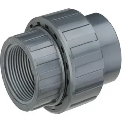 PVC Union med gevind 3/4 tomme i den ene ende 25 mm
