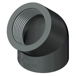 PVC vinkel 45 grader 4 tomme (gevind) 110 mm.