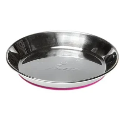 Rogz rustfri stålskål til kat 200 ml Pink