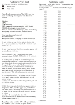 Salifert Calcium Test CA