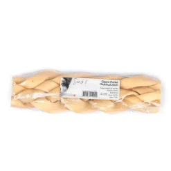 Snackit Gigant Flettet Oksehud 25 cm - Ekstra robust tyggeben