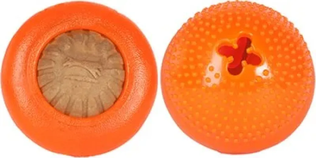 Starmark Bentoball Orange Large 12 cm - snackbold til store hunde