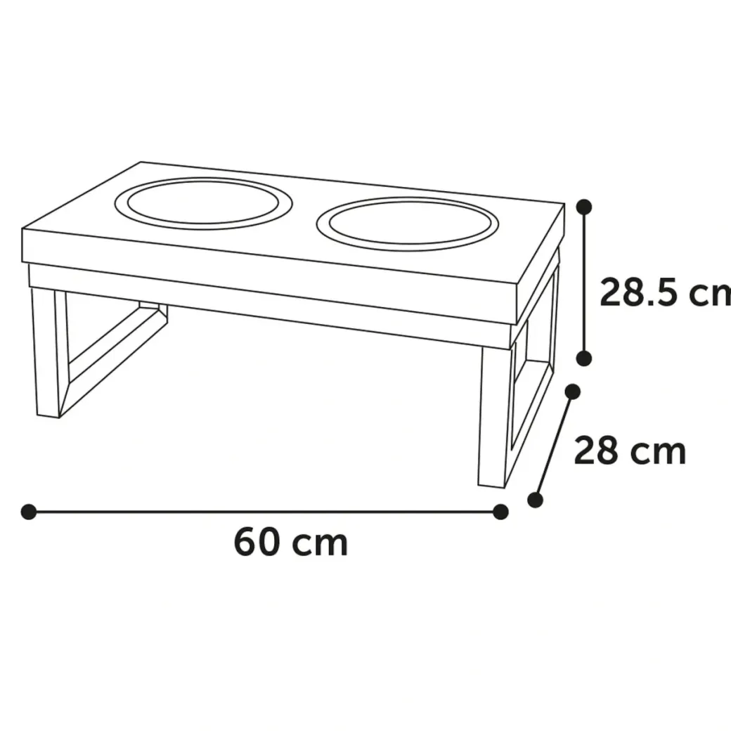 Tommy twin feeder set med stand 2700 ml