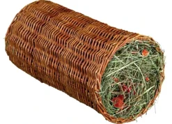 Trixie PileTunnel med hø og gulerod Stor ø 20 x 38 cm