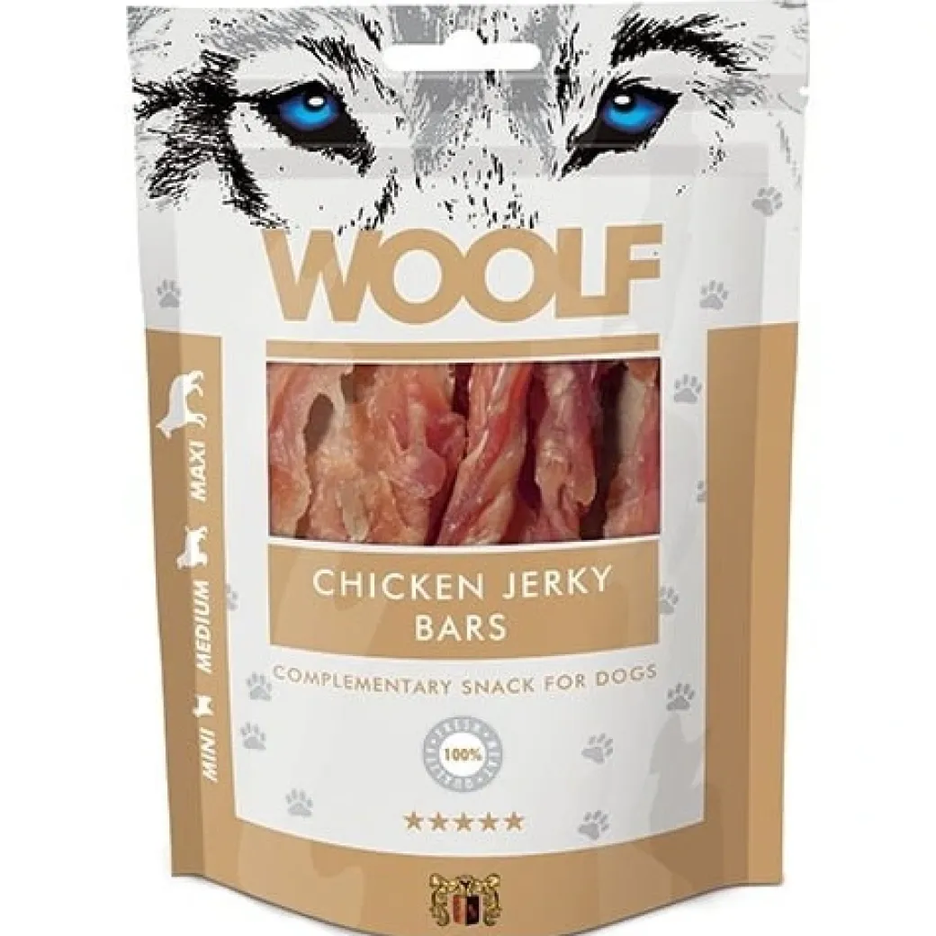 Woolf Hundesnack Kylling Jerky Bars
