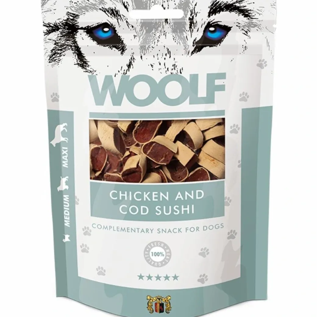 Woolf Hundesnack Kylling og Torsk Sushi