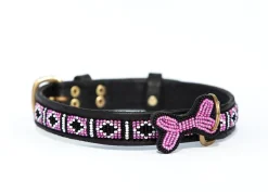 Zinj Rafiki Skinny Halsbånd Large Pink - bredde og støtte til større hunde